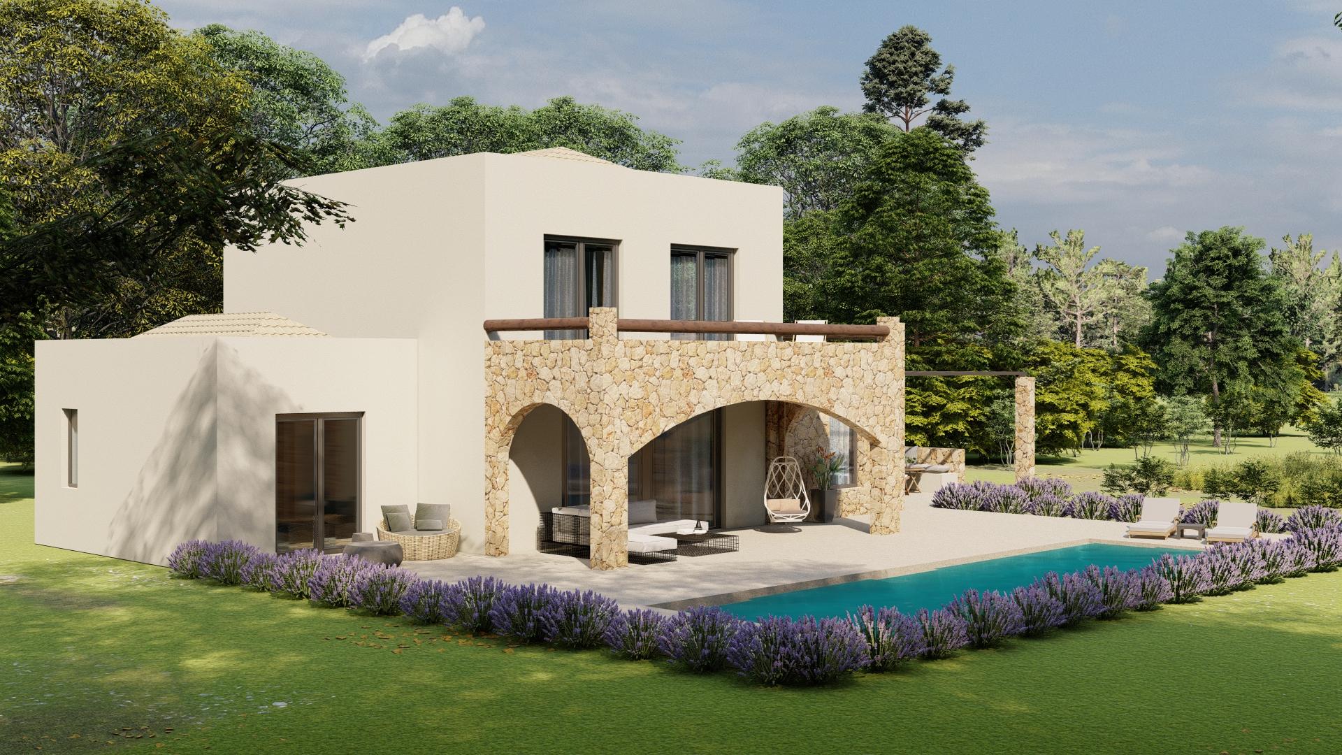 Villa Serenity, Luxury 3-bedroom villa in Trapezaki